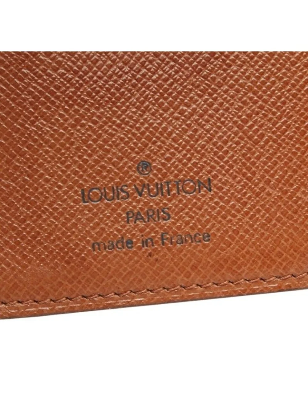 Louis Vuitton Monogram Agenda Mini Notebook Cover Brown Leather